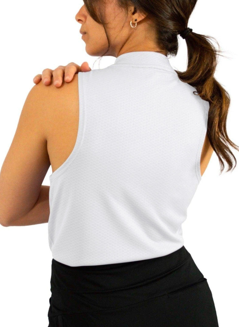 Zippered Sleevess Quick Dry Top