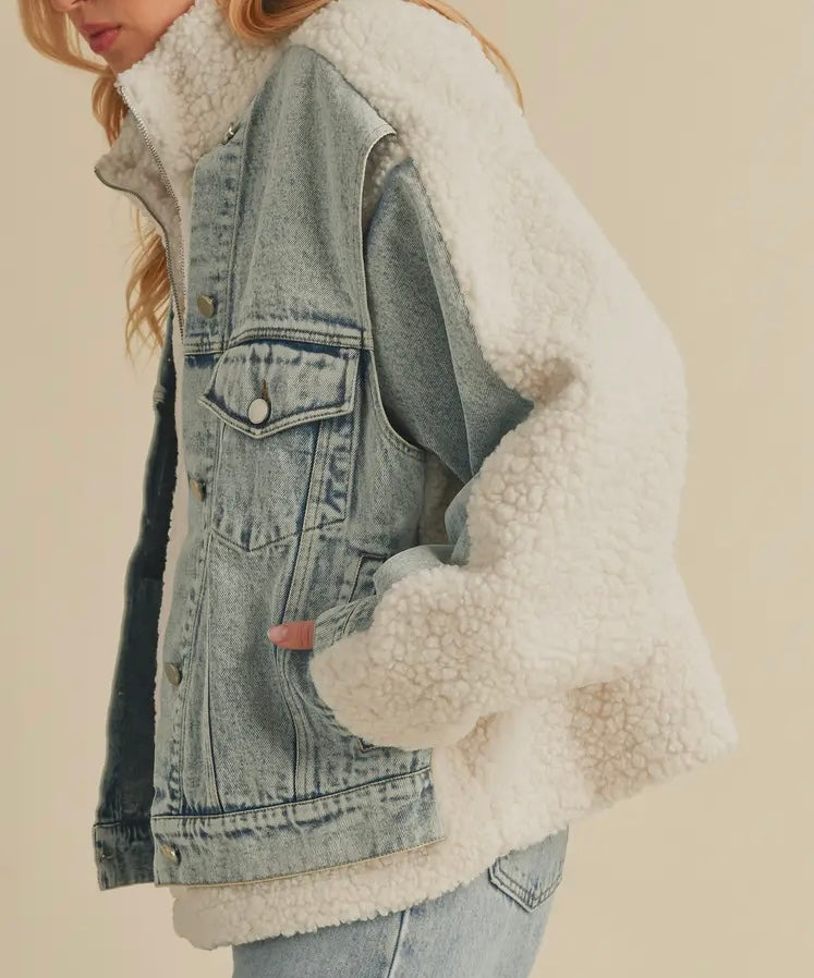 Teddy Denim Jacket