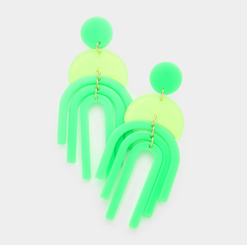 Neon Arch Earrings