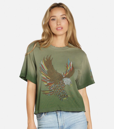 Eagle Tee in Military Ombre