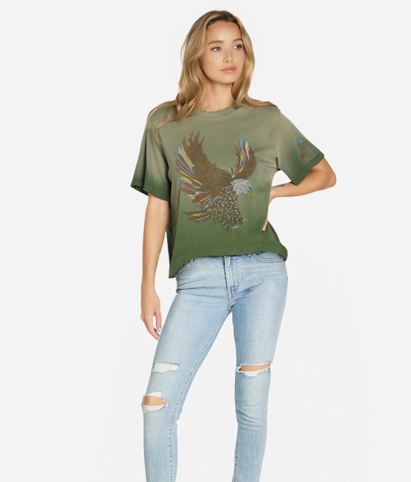 Eagle Tee in Military Ombre