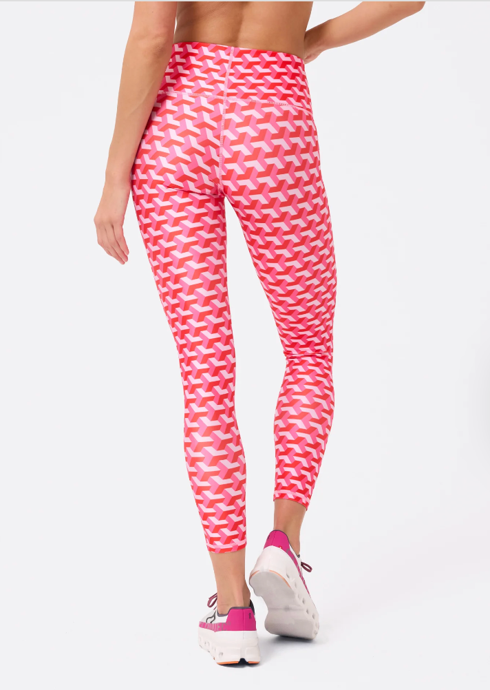 Strawberry Twist Geo Leggings