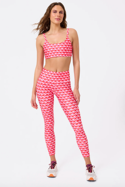 Strawberry Twist Geo Leggings