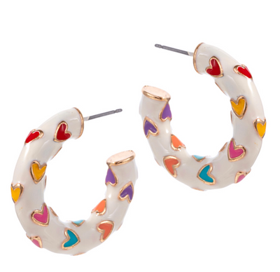 Heart Hoop Earrings