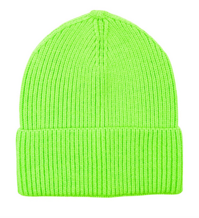 Neon Beanie with Brooch