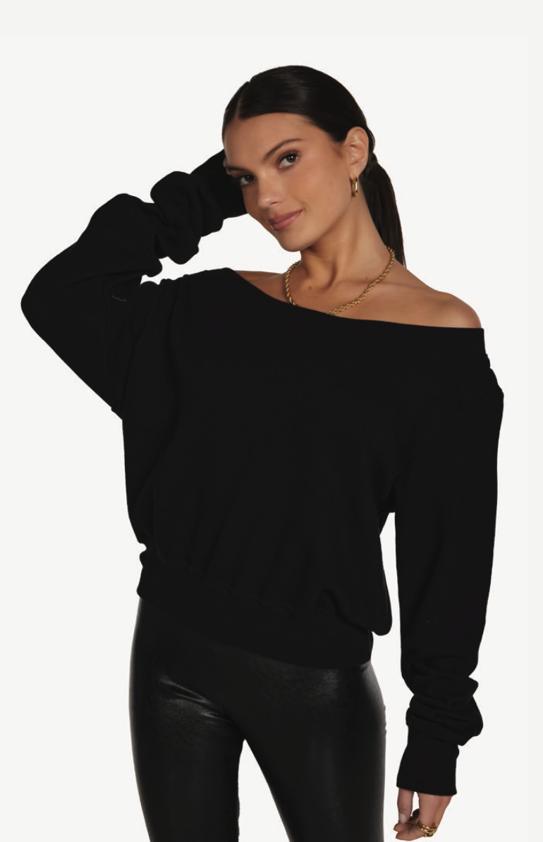 Bix Off Shoulder Sweatshirt