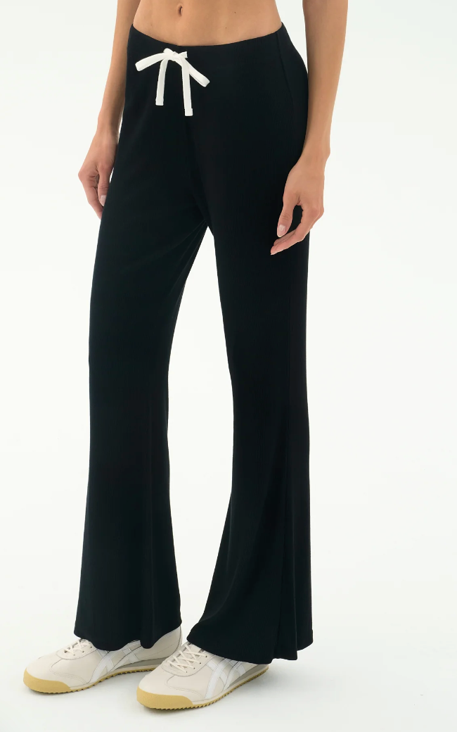 Blaire Rib Pants- black