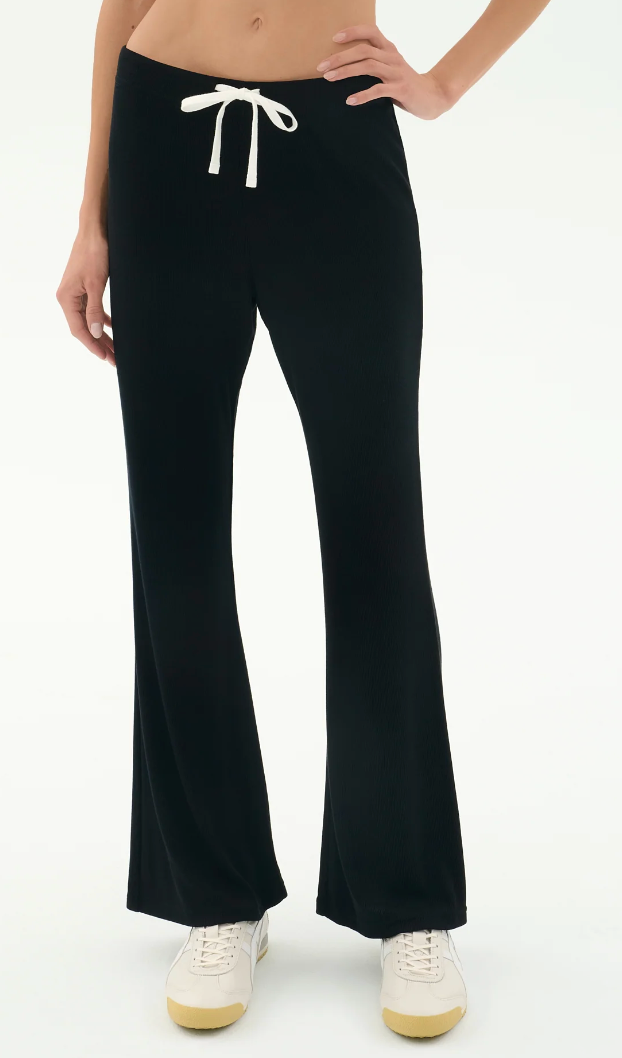 Blaire Rib Pants- black