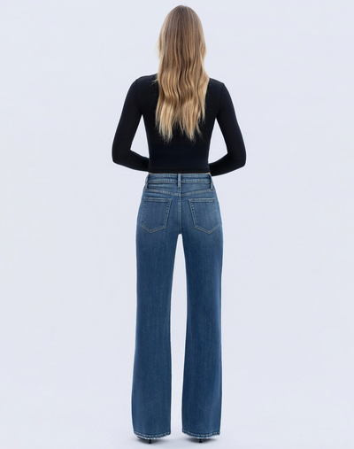 High Rise Flare Denim