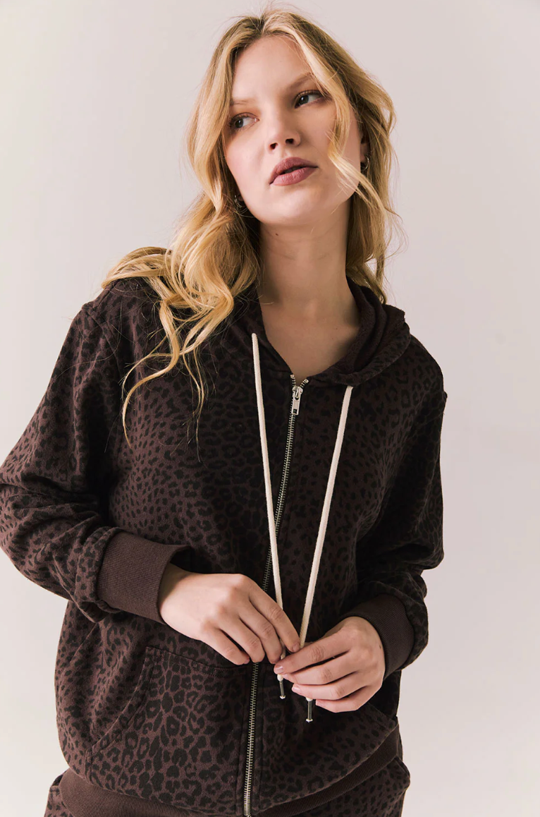 Louna Leopard Zip Up