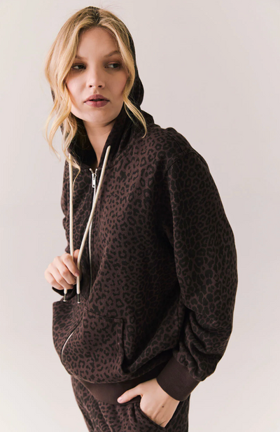 Louna Leopard Zip Up