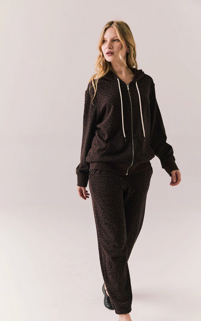 Louna Leopard Zip Up