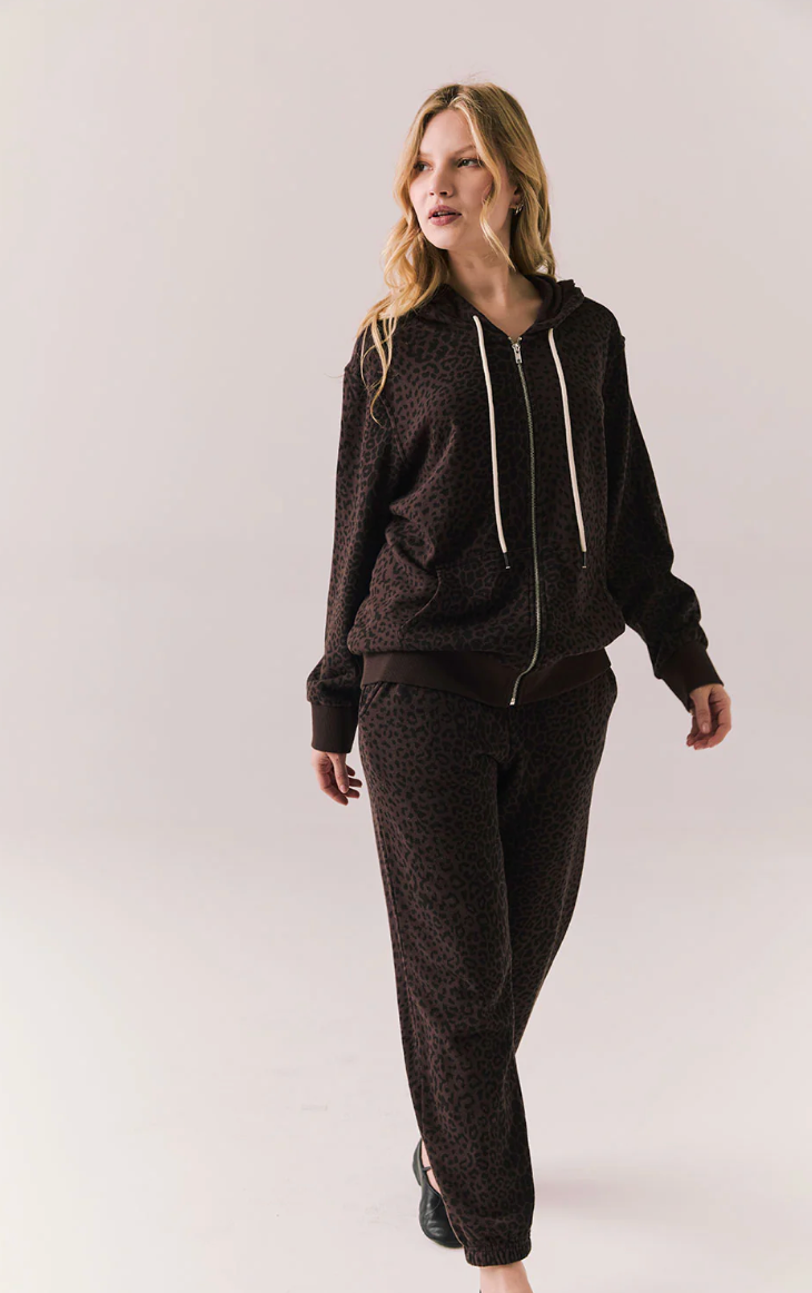 Louna Leopard Zip Up