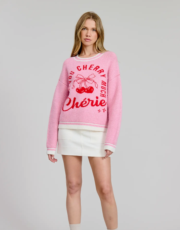 Love You Cherry Much Sweater