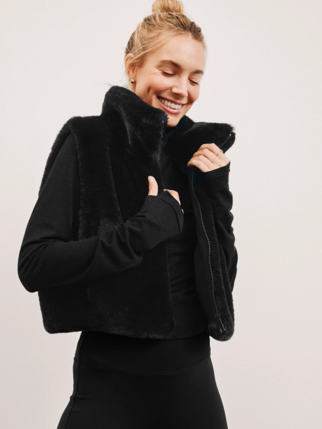 On The List Faux Fur Vest