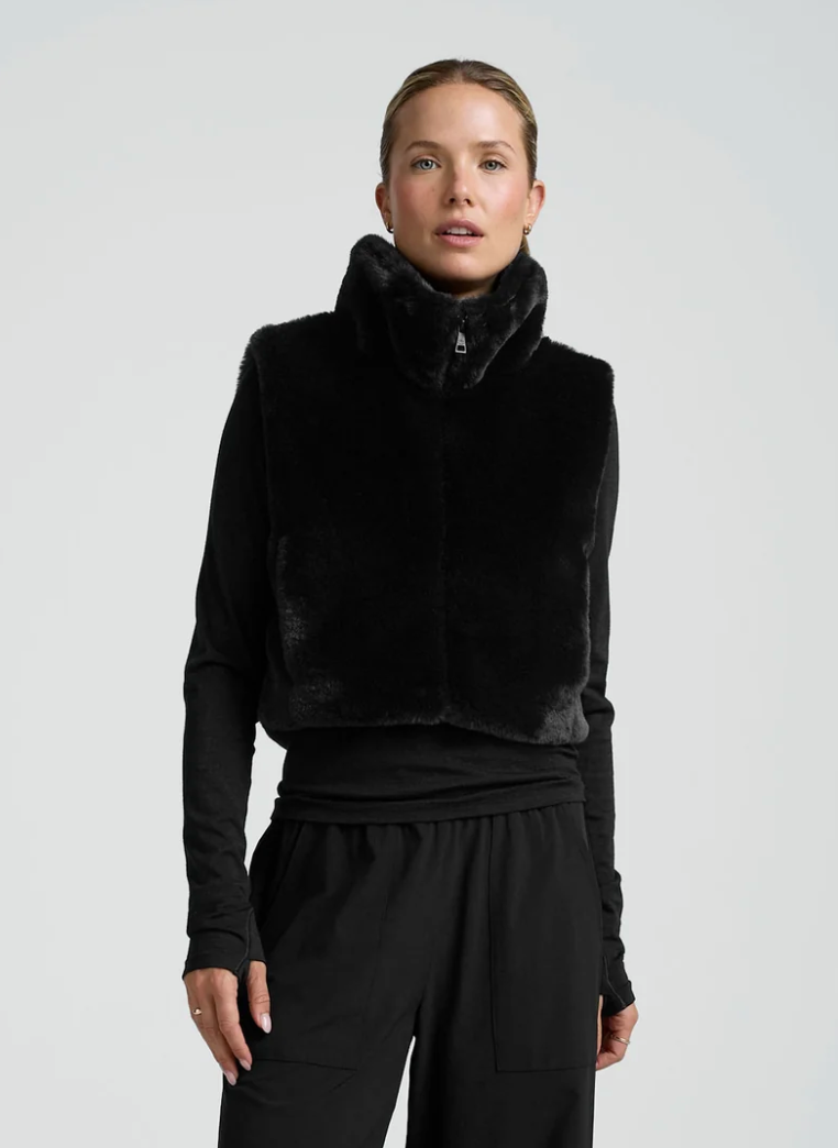 On The List Faux Fur Vest