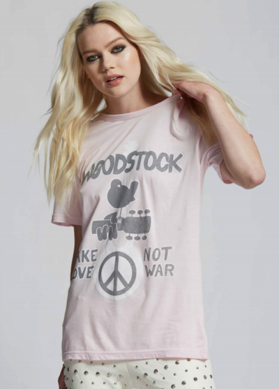Woodstock Tee in Pink