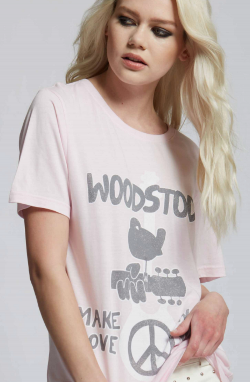 Woodstock Tee in Pink