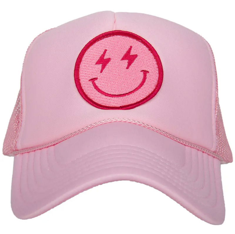 Trucker Hat with Lightning Happy Face